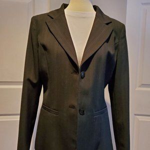 InWear Women Size 10 Blazer Dark Grey with stripes detail